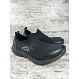 Women's OOFOS OOmg Black Sport Low Recovery Shoes Sz 7 Athletic EUC WORN TWICE!